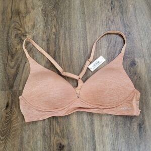 New Adore Me Helynn Plunge Bra Racerback Wireless Contour Tan NWT 36B
